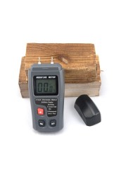 9V Wood Moisture Meter Digital LCD 0-99.9% Two Pins ABS Wood Wood Moisture Humidity Tester Timber Moisture Detector