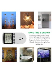 Multifunctional digital thermostat, European plug, temperature controller, outlet with timer switch