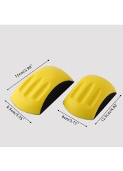 Durable Hand Pad Sanding Blocks 5'' 6'' Hook and Loop Sandpaper Disc Polishing Pad Wood Furniture Craft Home Grinding