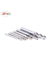 6pcs/set 1/16 3/32 1/8 5/32 3/16 1/4 inch High Speed ​​Steel 4 Flute English End Mill Cutter HSS Straight Shank Milling Cutter