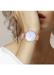 Luxury Women Watches Quartz Watch Female Thin Steel Simple Business Wristwatch Ladies Diamond Dress Watch Women Relogio Feminino