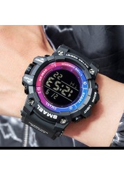 Sports Digital Watches 50M Waterproof Military SMAEL Watch Luminous Alarm Clock Led Big Dial Men's Watches 8046 Men's Wrist Watch