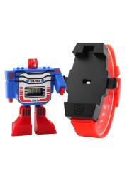 SKMEI 1095 Children's Wristwatch Kids Boy Detachable Digital Watch Robot Deformation Toy