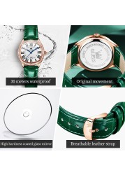 OLEVS Quartz Fashion Women's Wristwatch Waterproof Individual Curium Watch Strap for Women Calendar Watches