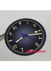 Fit for Miyota 8215 DG2813 ST1612 Movement 36mm Watch Dial Gradient Color Luminous 3 Hour Date for Automatic Men's Watch