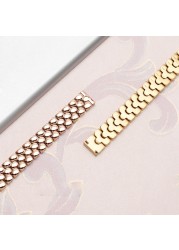 New Steel Band Watch Strap 6mm 8mm 10mm 12mm 14mm 16mm Small Size Watchband Watch Strap for Fossil/CK Women's Chain Bracelet