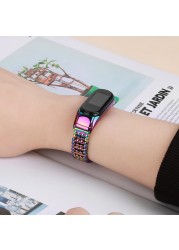 For Mi Band 5 6 Strap Metal Stainless Steel For Xiaomi Mi Band 4 3 Strap Global Version Compatible Miband Bracelet Wristband