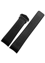 Breathable Wrist Straps, Elastic, With Stainless Steel Deployment Buckle, For Swimming, 22mm, 24mm