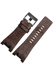 For Diesel DZ1216 DZ1273 DZ4246 DZ4247 DZ287 Watch Bracelet Man Watchband Wrist Band Genuine Leather Watch Strap 32mm