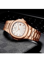 DIDUN Fashion Men's Watch Brand Stainless Steel Quartz Watch Japanese Movement Luxury Men's Watch