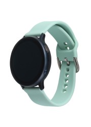 20mm 22mm Silicone Strap Band For Samsung Galaxy Watch 3 Active 2 Huawei GT 2E GT2 GT2E Amazfit 46mm Sport Bracelet Accessories