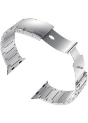 Titanium Strap for Apple Watch 45mm 41mm 44mm 42mm 40mm 38mm Quick Fold Replacement Bracelet Wristband for iwatch 7 6 5 4 3 2 SE