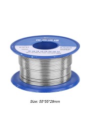 50g Soldering Solder Wire High Purity Low Fusion Spot 0.5mm 0.8mm 1.0mm Rosin Solder Wire Roll No Clean Tin BGA Soldering