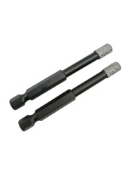 2pcs 6mm Hex Handle Vacuum Brazed Diamond Dry Drill Bits Hollow Saw Blade Cutter for Granite Ceramic Marble Glass