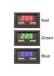 DC 5V2A Voltmeter Ammeter Blue Red Dual LED Display Amp Dual Digital Volt Meter Gauge 8-40V Voltmeter Voltage Meter