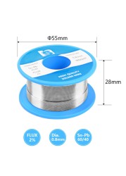 60/40 50g 0.8mm High Purity Soldering Wire Roll Low Melting Point Soldering Core Tin Welding Wire Repair Tools