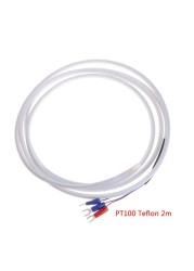 دروبشيبينغ 2 متر PTFE PT100 RTD 3 سلك استشعار درجة الحرارة النفط مقاوم للماء المضادة للتآكل