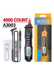 ANENG A3003 Digital Multimeter Pen Professional 4000 Counts Smart Meter With NCV AC/DC Voltage Resistance Capacitance Test