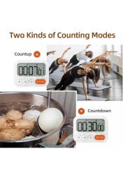 High Quality LED Digital Kitchen Countdown Timer Time Reminder for Cooking Stopwatch Shower Study