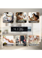 LED عداد إنذار تذكير المغناطيسي مؤقت رقمي دليل الإلكترونية مؤقت تنازلي للمطبخ الطبخ دش دراسة ساعة توقيت
