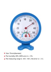 Hygrometer Thermometer Round Mini Shaped Indoor Outdoor Hygrometer Optional Mount Hygrometer Bell Thermometer Home