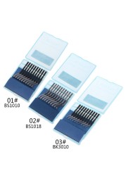 10pcs Rapid Steel Rotary Blade BS1010 BS1018 BK3010 Blade Plastic Copper Aluminum Corner Crack Deburring Trimming Tools M07 22