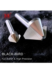 BB 90 Degree Wide HSS Chamfer Milling Metal Tool 1 3 Flute Cutter De-Durring Orifice Rose Cove Drill