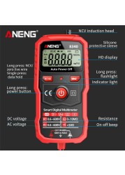 8340 Min Digital Multimeter DIY Transistor Capacitor Fire Detector Meter Portable LCD Voltmeter Ohm Meter