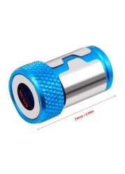 1/4" Alloy Steel Screwdriver Bits Magnetic Ring for 6.35mm Shank Anti Corrosion Drill Bit Magnet Strong Ring