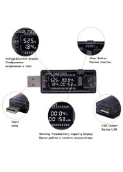 USB Tester DC Digital Voltmeter Ammeter 3.2-10V 0-3A DC Digital Volt Amp Meter Tester Charger Indicator For Car Wall Charger