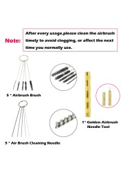 Dual Action Airbrush Red/Gold Gravity Feed 0.3mm Nozzle Cake Decorating Spray Gun Manicure Brushes With Wrench