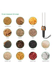 High sensitivity double sensor probe moisture peanut LCD display tester professional digital grain hygrometer