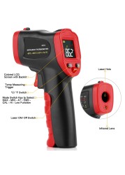 DZYTEK Non-Contact Digital Infrared Laser Thermometer Gun High Low Temperature Alarm -58℃~752℃ Thermometer