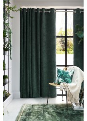 Heavyweight Chenille Curtains Eyelet Lined