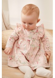 2 Pack Long Sleeved Floral Baby Dresses (0mths-3yrs)