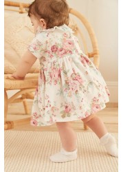 2 Pack Long Sleeved Floral Baby Dresses (0mths-3yrs)