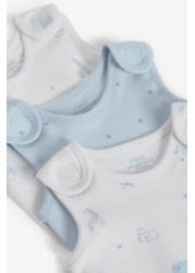 3 Pack Premature Vest Baby Bodysuits