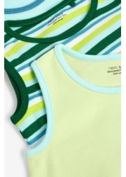 Baby 3 Pack Vest Bodysuits (0mths-3yrs)