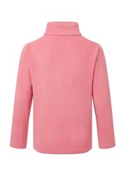 Tog24 Pink Toffolo Kids Zip Neck Fleece