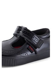 Kickers Infants Tovni Brogue T-Bar حذاء جلد لامع