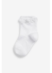 5 Pack Cotton Rich Ruffle Ankle Socks