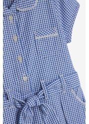 Gingham School Dress Set (3-14yrs)