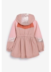 Baker by Ted Baker Pink Colourblock Rain Mac Jacket