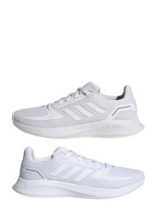 adidas White RunFalcon Youth & Junior Lace Trainers