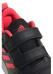 adidas Boys Black Tensaur Youth & Junior Strap Trainers