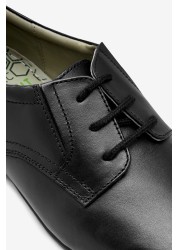 School Leather Formal Lace-Up Shoes Wide Fit (G)