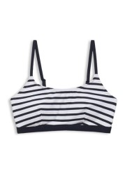 Esprit Navy Blue Recycled Padded Crop Top