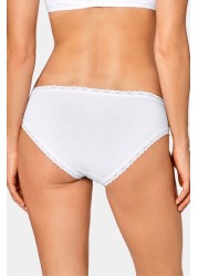 Sloggi 24/7 Weekend White Multi Hipster Briefs 3 Pack