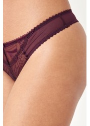 Embroidered Knickers 2 Pack Thong