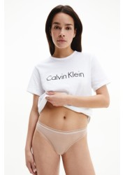 Calvin Klein Black Bottoms Up Refresh Thongs 3 Pack